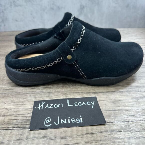 Clarks~Women's~”Roseville Echo”~Black Slip On Mules~Size 7 - Picture 2 of 9